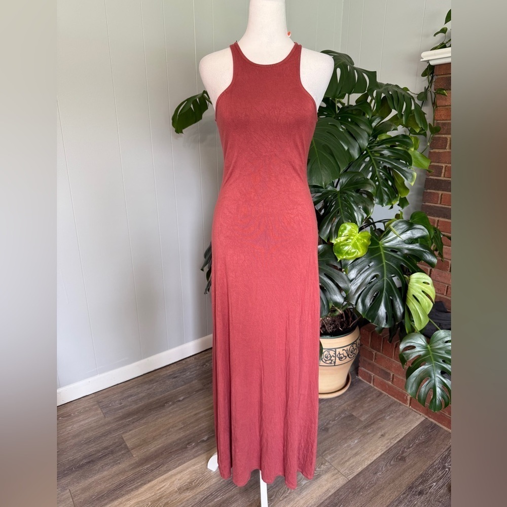 #11) Rolls Coster brick color tank dress size S